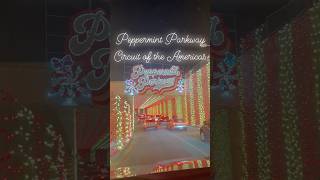 We took a Christmas stroll to Peppermint Parkway christmaslights christmas thingstodo [upl. by Adnilem]