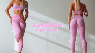 Leggings try on haul Scrunch Sculpt  Lazuli Label July [upl. by Valdas908]