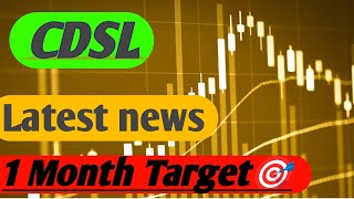 CDSL share  CDSL share latest news  CDSL share news today [upl. by Masuh217]