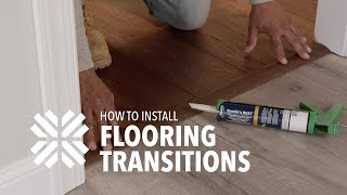 How to Install Transitions for Hardwood Flooring Reducer Threshold TMold  LL Flooring [upl. by Meehan]