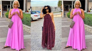 How to cut and sew this stylish halterneck maxi dress [upl. by Winer932]