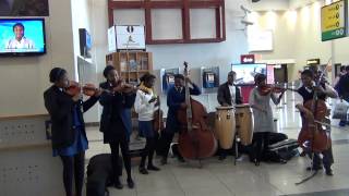 The Bochabela String Orchestra at Bloemfontein Airport [upl. by Vasilek717]