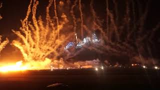 AirVenture night airshow  amazing fireworks and drone show [upl. by Shulock857]