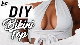 DIY Bikini Top nähen ohne maße oder Schnittmuster I AFORS [upl. by Esinel355]