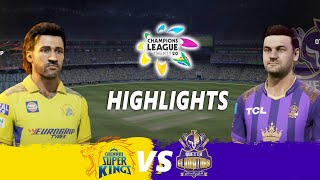 CSK vs Quetta gladiators highlights  clt20  cricket24 highlights [upl. by Devol213]