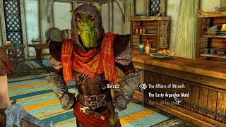 I asked my Argonian follower to read The Lusty Argonian Maid Skyrim Anniversary Edition [upl. by Giffie]