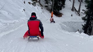 10 km dugacka staza za sankanje 🛷  Vipiteno 🇮🇹 [upl. by Fax465]