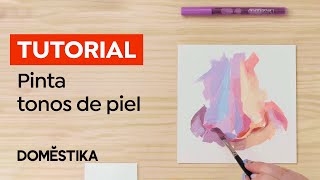 Tutorial Pintura al Óleo Cómo crear el Color de la Piel con Tonos vibrantes AlaiGanuza Domestika [upl. by Ventre807]