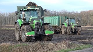 3X DeutzFahr  2X DewulfSchorseneren rooienSalsify harvestSchwarzwurzeln ernte [upl. by Keir]