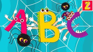 Itsy Bitsy Monster ABC l Spider Alphabet song for Kids l Nursery Rhymes Songs l ZooZooSong [upl. by Robertson]