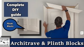 How To Fit Architrave and Plinth Blocks Around a Door Frame [upl. by Aerdnas]