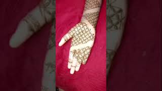 Star mehndi design mehndi bridal henna trending short viral [upl. by Einnad]