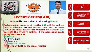 AKTU EXAM COA KCS302  Numerical on Addressing ModesImportant addressing modes [upl. by Paton]