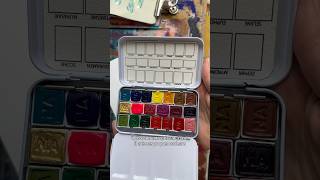 Ma première palette d’aquarelles artisanale 🎨 produit offert par nuance d’aquarelle [upl. by Fanchet]