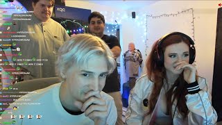 xQc shows Amouranth his song ft Poke amp Jessie [upl. by Chung]