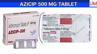 Azicip 500 mg Tablet Azithromycin 500mg Tablet Use Dose Benefits amp Side Effects  Unique Medicine [upl. by Oramlub]