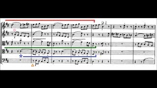 Invertible Counterpoint in the Finale of Mozarts D Major String Quintet K 593 [upl. by Attenahs]