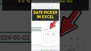 Microsoft Excel New Feature Date Picker microsoftoffice excel dateinexcel [upl. by Erminie689]