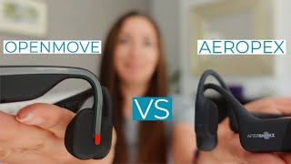 Aftershokz Aeropex VS OpenMove Unboxing and Comparison Review  CYCLING HEADPHONES [upl. by Ehsrop]