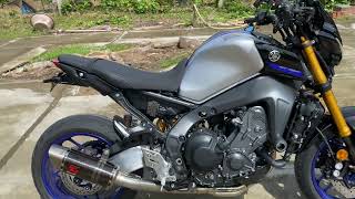 Yamaha MT09 SP 2022  Akrapovic Racing Line full system exhaust sound [upl. by Auhesoj]