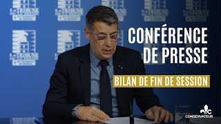 Bilan de fin de session  le PCQ garde le cap et la CAQ perd la carte [upl. by Aileek]