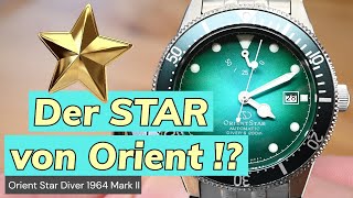 ORIENT Star Diver 1964 Mark II ein STAR  REF REAU0602E00B [upl. by Jedthus331]