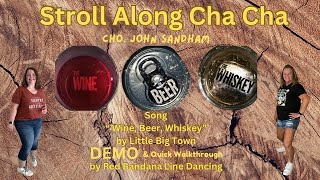 Stroll Along Cha Cha Line Dance Demo [upl. by Neliak]