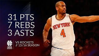 Arron Afflalo 31 pts 7 rebs 3 asts vs Rockets 1516 season [upl. by Ahsenauq]