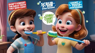 Brush Your Teeth  Nursery Rhymes Kids Song [upl. by Torruella]