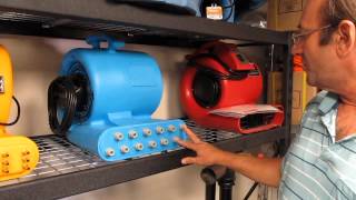 Wall Drying Air Mover Showdown Viking PDS21 vs the competition [upl. by Tutankhamen]