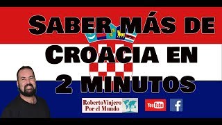 Datos curiosos de CROACIA en 2 minutos [upl. by Spoor]