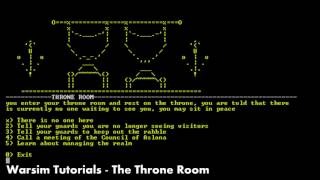 Warsim Tutorials  The Throne Room [upl. by Adnoloy]