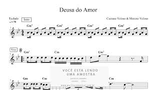 Partitura de Piano Deusa do Amor  Caetano Veloso e Moreno Veloso [upl. by Almeeta89]