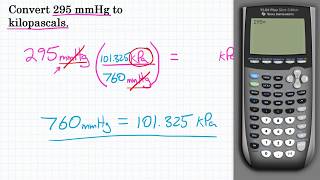 Convert 295 mmHg to kPa  Pressure Conversion Practice [upl. by Tracay]