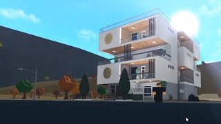 Bloxburg Cozy Apartment BuildingTownhouse Timelapse Roblox [upl. by Trabue]