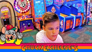 PLAYING KIDS ARCADE GAMES AT CHUCK E CHEESE FAMILY FUN VIDEO FOR CHILDREN [upl. by Nuhsed]