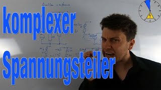 komplexer Spannungsteiler  komplexe Wechselstromrechnung [upl. by Elodie]