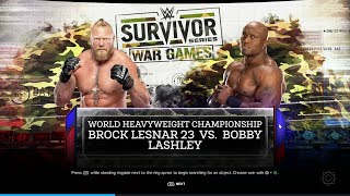 WWE 2K24 FULL MATCH — Bobby Lashley Vs Brock Lesnar — World Title Match [upl. by Catha]