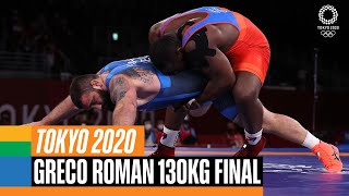 Wrestling Mens Greco Roman 130kg 🤼‍♂️  Tokyo Replays [upl. by Sadiras]