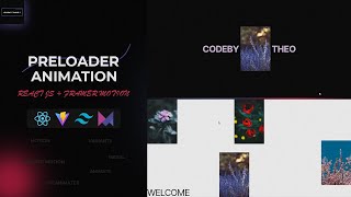 Create preloader animation transition  React js  Framer motion  awwwards SOTD [upl. by Weismann]