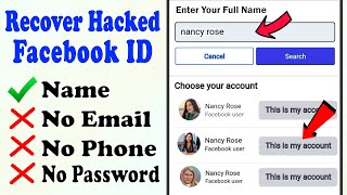 How to Recover Hacked facebook account 2023 facebook access Get FB id facebook hacked recovery 2023 [upl. by Bartle986]