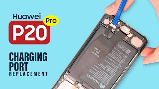 Huawei P20 Pro Charging Port flex Replacement [upl. by Mehalek]