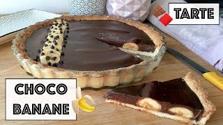 Recette  TARTE CHOCOLAT BANANE [upl. by Karol]