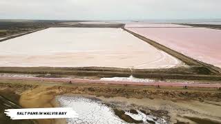 Motorbike Tours in Namibia Salt Pans in Walvis Bay [upl. by Aihtebat]