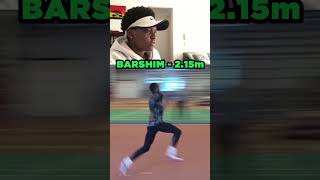 Epic Scissor Kick Mutaz Barshim 215m 🔥 shorts athletics [upl. by Stuckey]