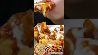 ASMRMUKBANG Korean fried chicken cheesy carbonara fire noodles Janeasmr mukbang asmr food [upl. by Bixby]