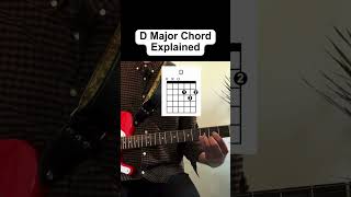 D Major Chord Guitar Explained shorts guitar guitarlessons guitarinstructor guitarchord [upl. by Keverne]