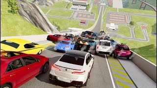 Big Ramp Jumps with Real Car Mods 10  BeamNG Drive Crashes  DestructionNation [upl. by Aralc]