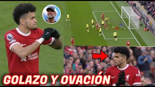 ASÍ FUE EL GOLAZO y LA OVACIÓN BRUTAL a LUIS DIAZ EN ANFIELD  MBAPPÉ FELICITA a FALCAO  YERRY MINA [upl. by Warfourd]