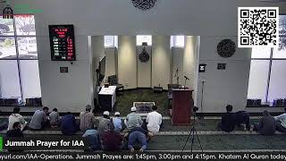 Jummah Prayer for IAA [upl. by Grimes]